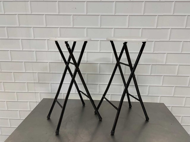 Inklapbare kruk (2x) - afbeelding 1 van  3