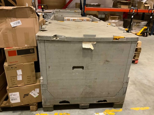 Inklapbare kunststof palletboxen (4x) - afbeelding 5 van  7