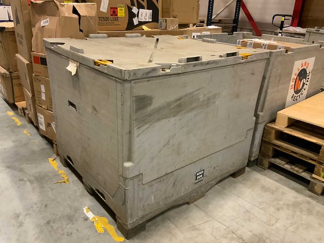 Inklapbare kunststof palletboxen (4x) - afbeelding 1 van  8