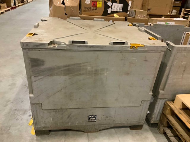 Inklapbare kunststof palletboxen (4x) - afbeelding 3 van  8