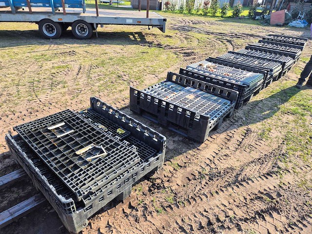 Inklapbare kunststof palletboxen (5x) - afbeelding 5 van  12