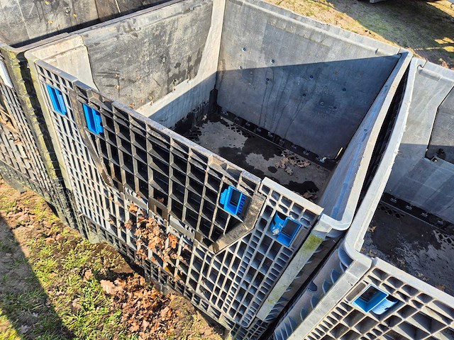 Inklapbare kunststof palletboxen (5x) - afbeelding 10 van  12