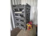 Inklapbare kunststof palletboxen (5x) - afbeelding 1 van  7