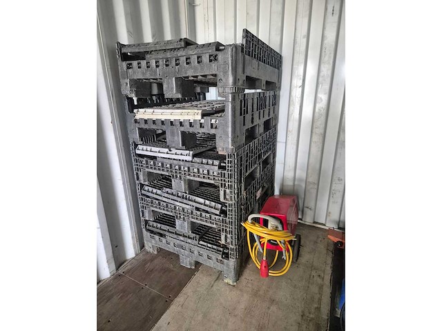 Inklapbare kunststof palletboxen (5x) - afbeelding 1 van  5