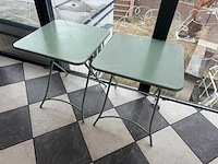 Inklapbare metalen tafel (2x) - afbeelding 1 van  4