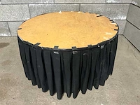 Inklapbare restauranttafel met rok ø 150 cm (4x)