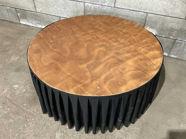 Inklapbare restauranttafel met rok ø 180 cm (10x) - afbeelding 2 van  6
