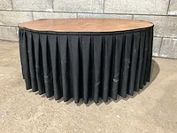 Inklapbare restauranttafel met rok ø 180 cm (10x) - afbeelding 3 van  6