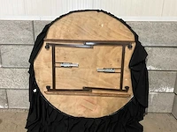 Inklapbare restauranttafel met rok ø 180 cm (4x) - afbeelding 4 van  6