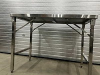 Inklapbare rvs werktafel - afbeelding 1 van  2