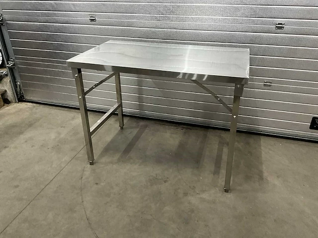 Inklapbare rvs werktafel - afbeelding 1 van  8