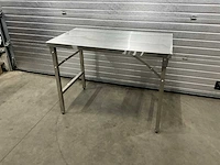 Inklapbare rvs werktafel - afbeelding 1 van  8