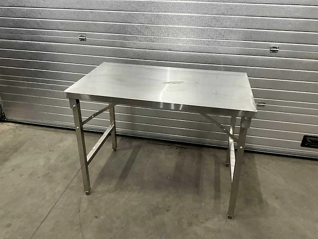 Inklapbare rvs werktafel - afbeelding 2 van  8