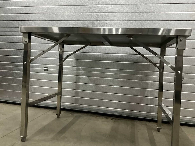 Inklapbare rvs werktafel - afbeelding 3 van  8
