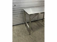 Inklapbare rvs werktafel - afbeelding 4 van  8