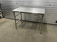 Inklapbare rvs werktafel - afbeelding 1 van  7