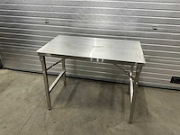 Inklapbare rvs werktafel - afbeelding 2 van  7
