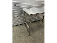 Inklapbare rvs werktafel - afbeelding 3 van  7