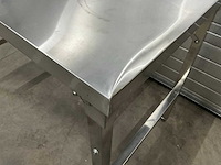 Inklapbare rvs werktafel - afbeelding 4 van  7