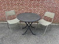 Inklapbare terrastafel (3x) - afbeelding 1 van  3