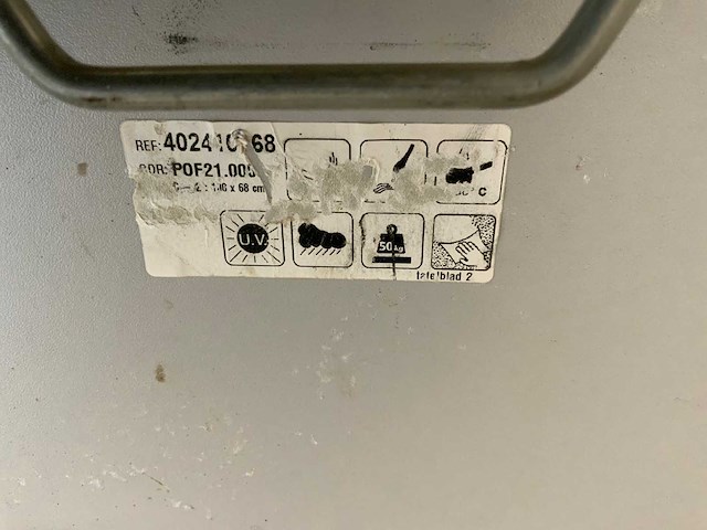 Inklapbare veldtafel (2x) - afbeelding 6 van  7