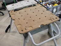 Inklapbare werktafel festool ug-csc-sys met steekwagenfunctie. let op ! onderdeel van combinatiekavel b017 onderdeel van combinatiekavel combinatiekavel festool gereedschappen kavels b013 t/m b016. zaag-en werktafel met afzuiging. - afbeelding 3 van  3
