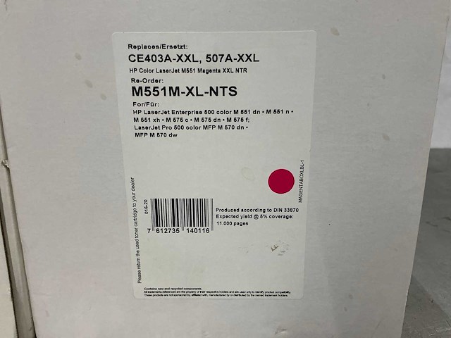 Inkt cartridge - geschikt voor hp551 (2x) - afbeelding 2 van  3