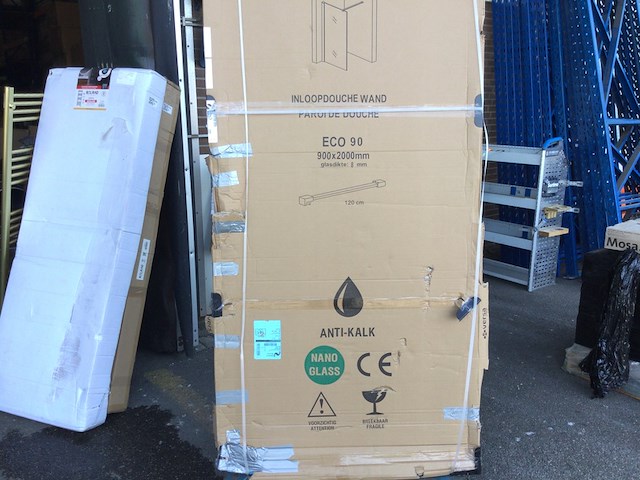 Inloop douchewand 90x200, versa, eco 90 - afbeelding 2 van  4