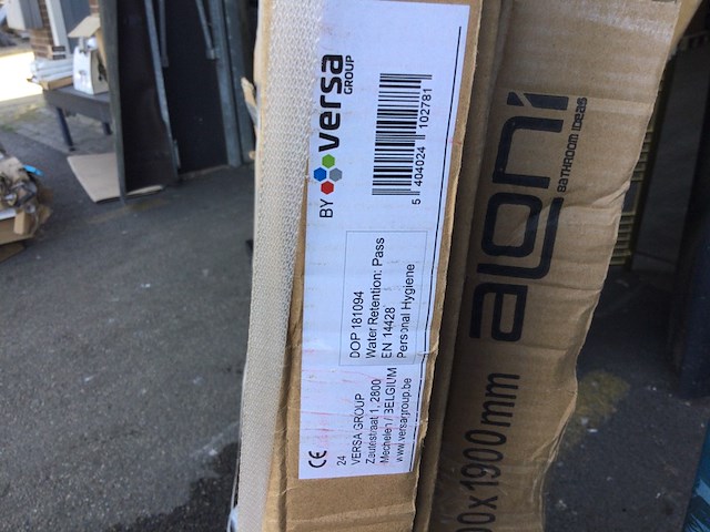 Inloop douchewand 90x200, versa, eco 90 - afbeelding 3 van  4