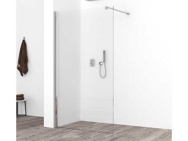 Inloop douchewand met muurprofiel 120cm - afbeelding 1 van  4
