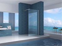 Inloopdouche 100x200 cm helder glas chroom profiel - afbeelding 1 van  2
