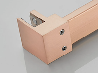 Inloopdouche 120x40 cm koper geborsteld saniclear, redro copper - afbeelding 2 van  6