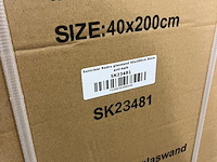 Inloopdouche 120x40 cm koper geborsteld saniclear, redro copper - afbeelding 5 van  6