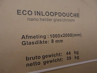 Inloopdouche / douchewand wiesbaden, eco, chroom - afbeelding 3 van  5
