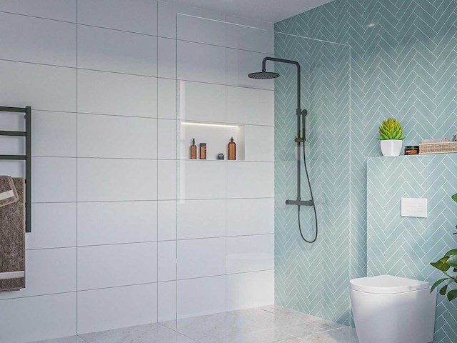 Inloopdouche easyclean 8mm glas 120x200cm - afbeelding 1 van  2
