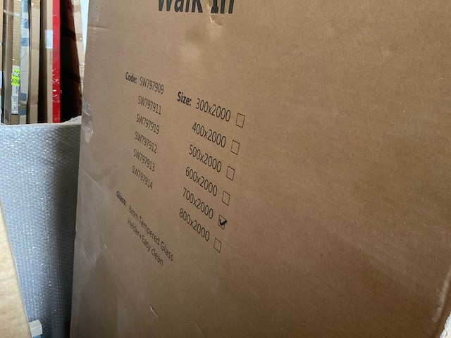 Inloopdouche easyclean 8mm glas 70x200cm - afbeelding 2 van  3