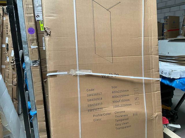 Inloopdouche extra hoog 90x225 cm - afbeelding 2 van  2