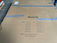 Inloopdouche glasplaat antikalk veiligheidsglas 120x200cm - afbeelding 2 van  2