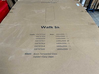 Inloopdouche glasplaat antikalk veiligheidsglas 120x200cm - afbeelding 2 van  2