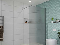 Inloopdouche ribbelglas chroom 70x200 cm - afbeelding 2 van  2