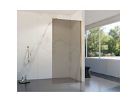 Inloopdouche rookglas geborsteld koper pvd 70x200 cm - afbeelding 1 van  1
