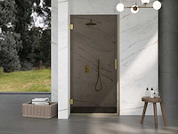 Inloopdouche smoked easyclean 8mm glas 90x200cm - afbeelding 1 van  2