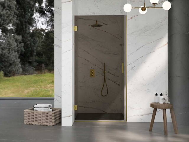 Inloopdouche smoked easyclean 8mm glas 90x200cm - afbeelding 1 van  2