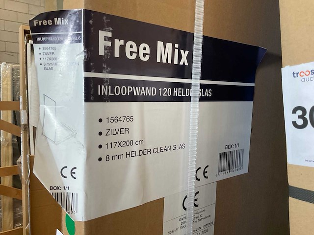 Inloopdouche wand 120x200 - afbeelding 3 van  3