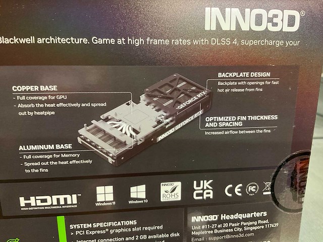 Inno3d geforce rtx 5070 videokaart - afbeelding 6 van  8