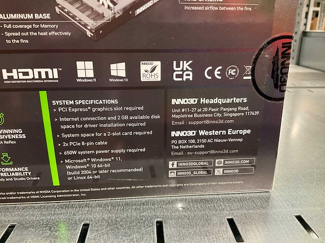 Inno3d geforce rtx 5070 videokaart - afbeelding 7 van  8