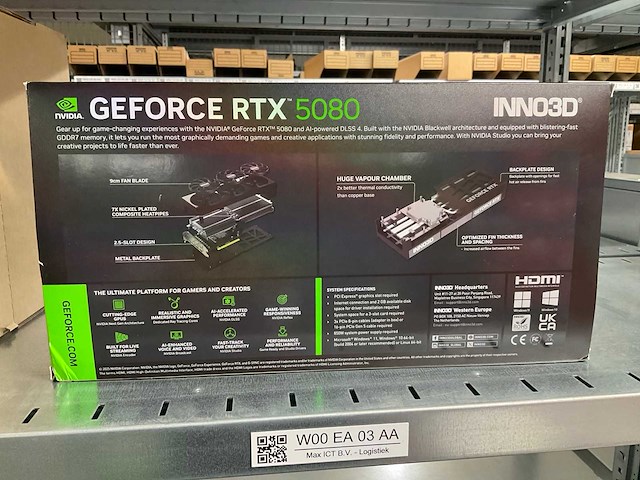 Inno3d geforce rtx 5080 videokaart - afbeelding 2 van  4