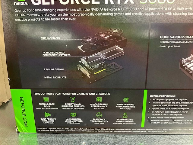 Inno3d geforce rtx 5080 videokaart - afbeelding 3 van  4