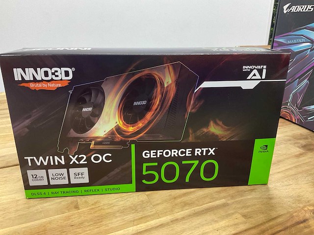 Inno3d twin x2 oc nvidia geforce rtx 5070 videokaart - afbeelding 1 van  4