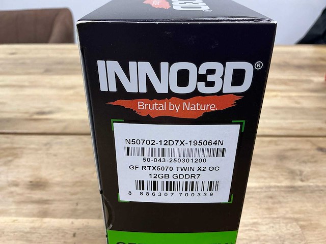 Inno3d twin x2 oc nvidia geforce rtx 5070 videokaart - afbeelding 4 van  4